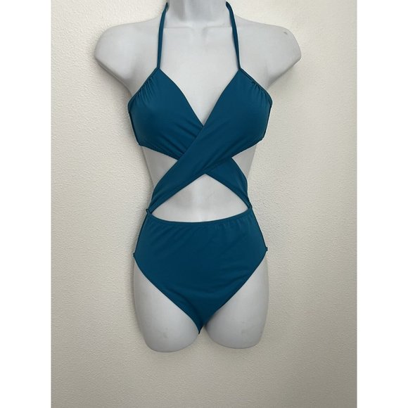 Victoria's Secret Swim Victorias Secret Pink Cut Out Monokini Teal